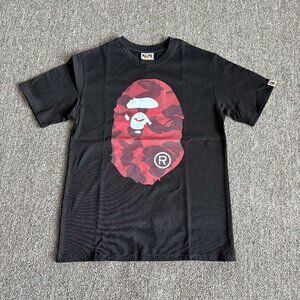 BAPE Color Camo Big Ape Head Tee Black/Red – Size Small